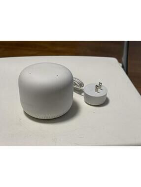 Google Nest Wifi Point H2E Add On Extender Smart Speaker Mesh System White